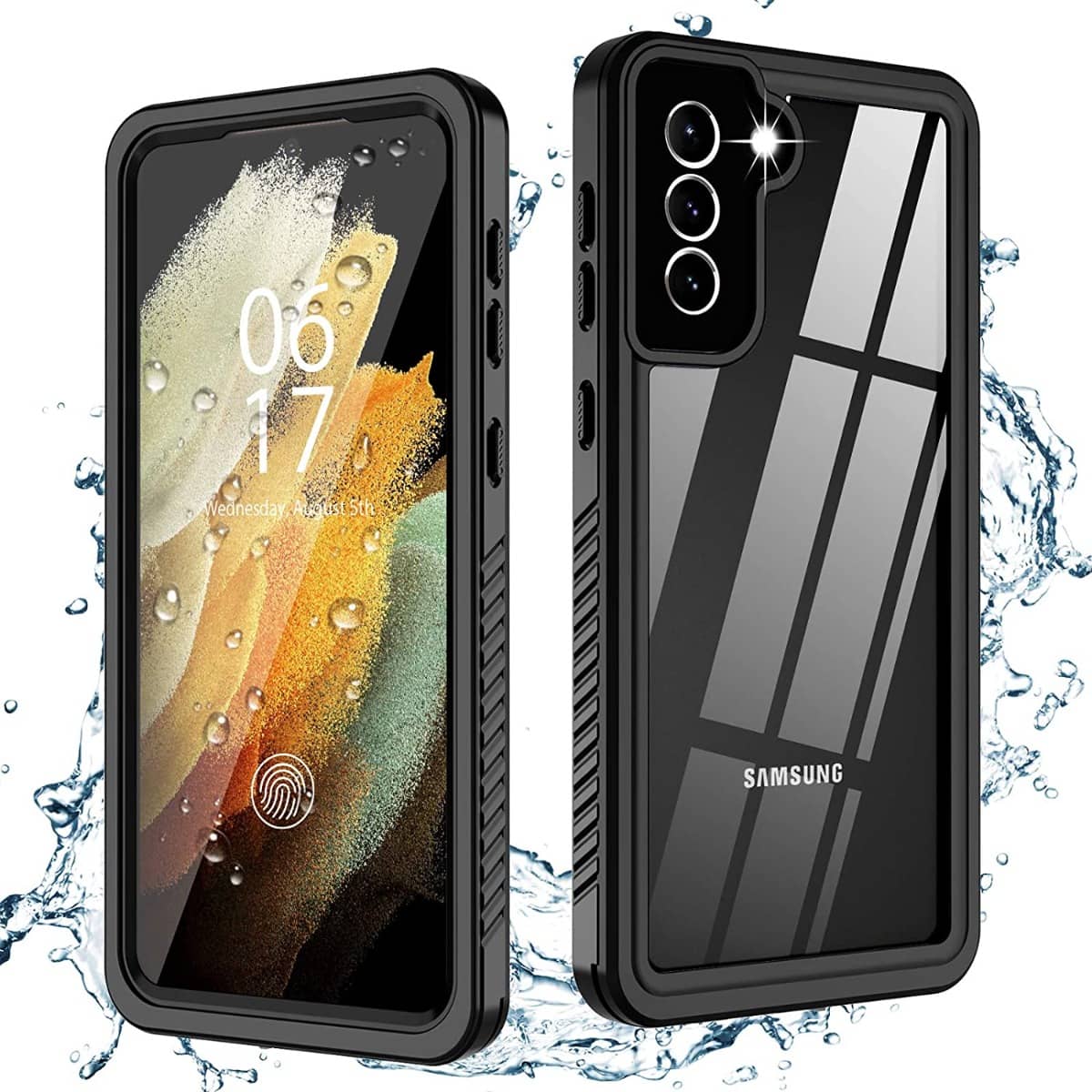 Crystal Clear Water-Resistant Case for Galaxy S21