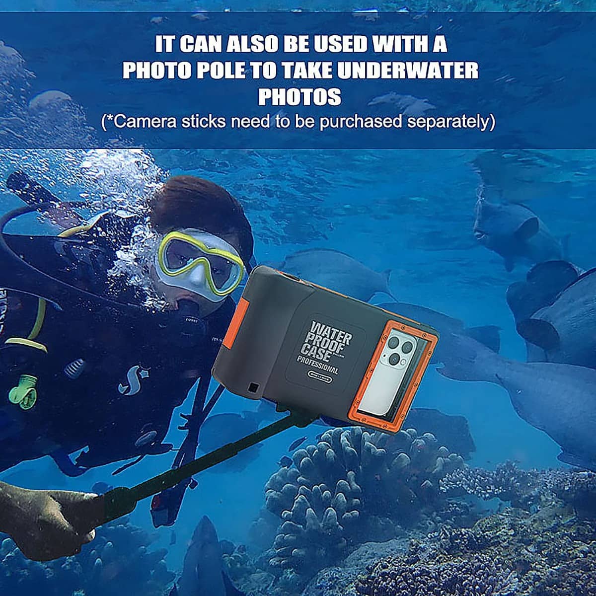 Shellbox Swimming 15M Waterproof Case Surfing Underwater Diving iPhone/Samsung QSK-2