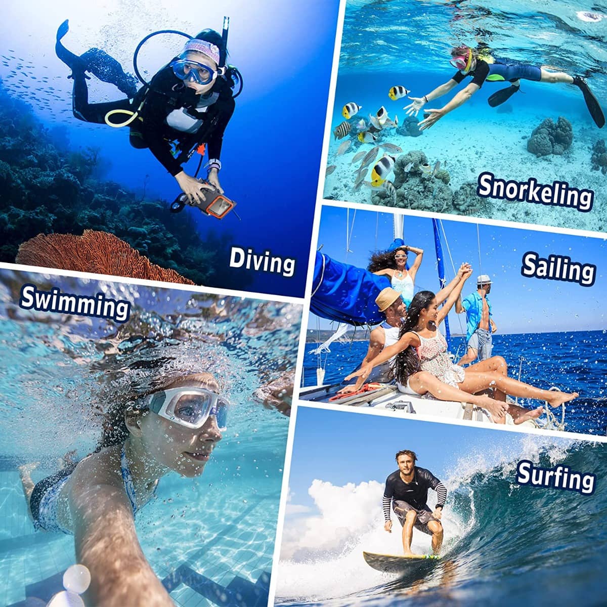Shellbox Swimming 15M Waterproof Case Surfing Underwater Diving iPhone/Samsung QSK-2