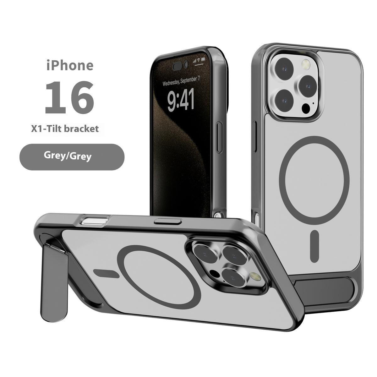 The Stand — Metallic MagSafe Case with Stand