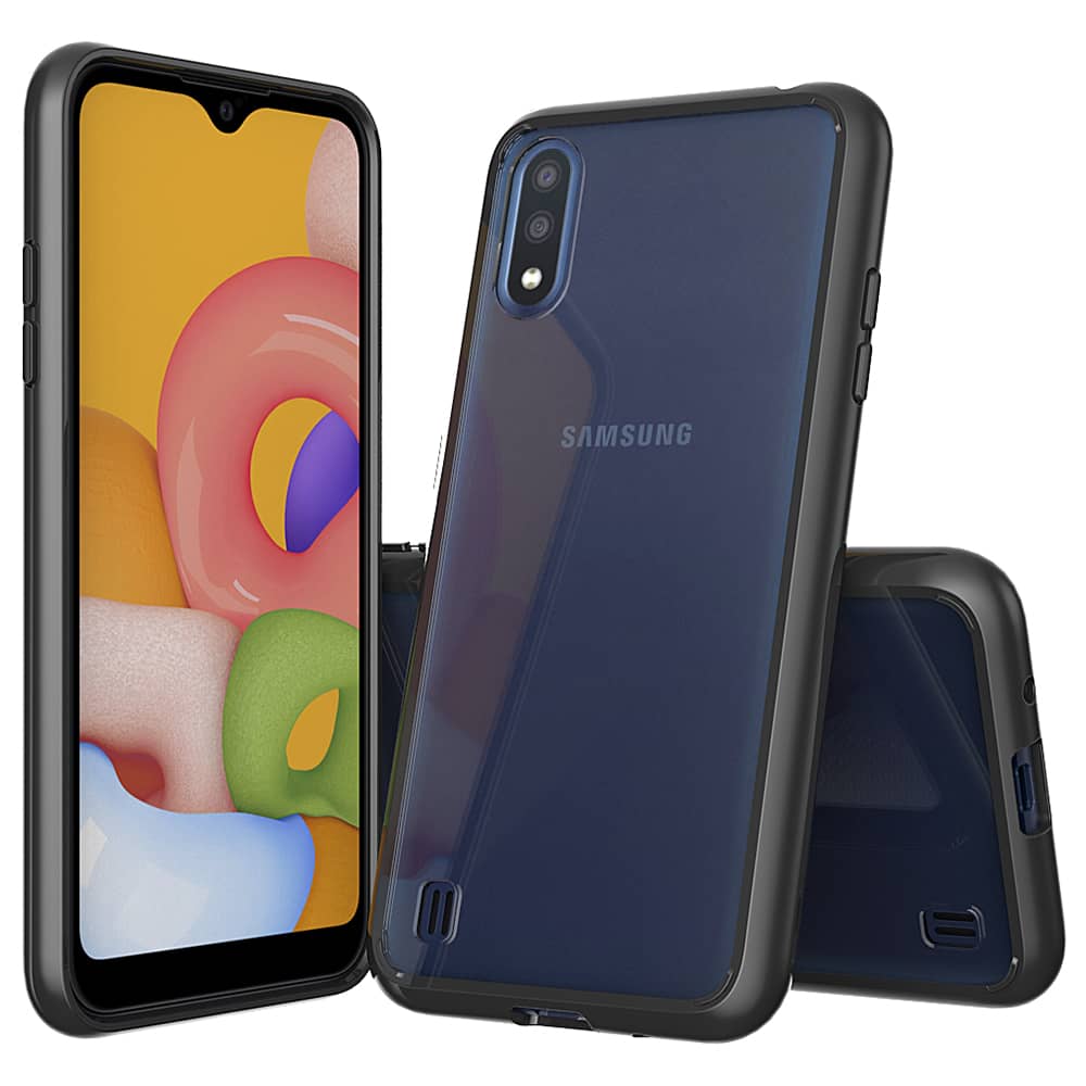 Hybrid Case for Galaxy A01 — Black