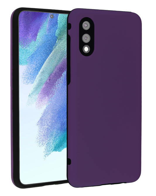 Soft Silicone Case for Galaxy A02 — Purple