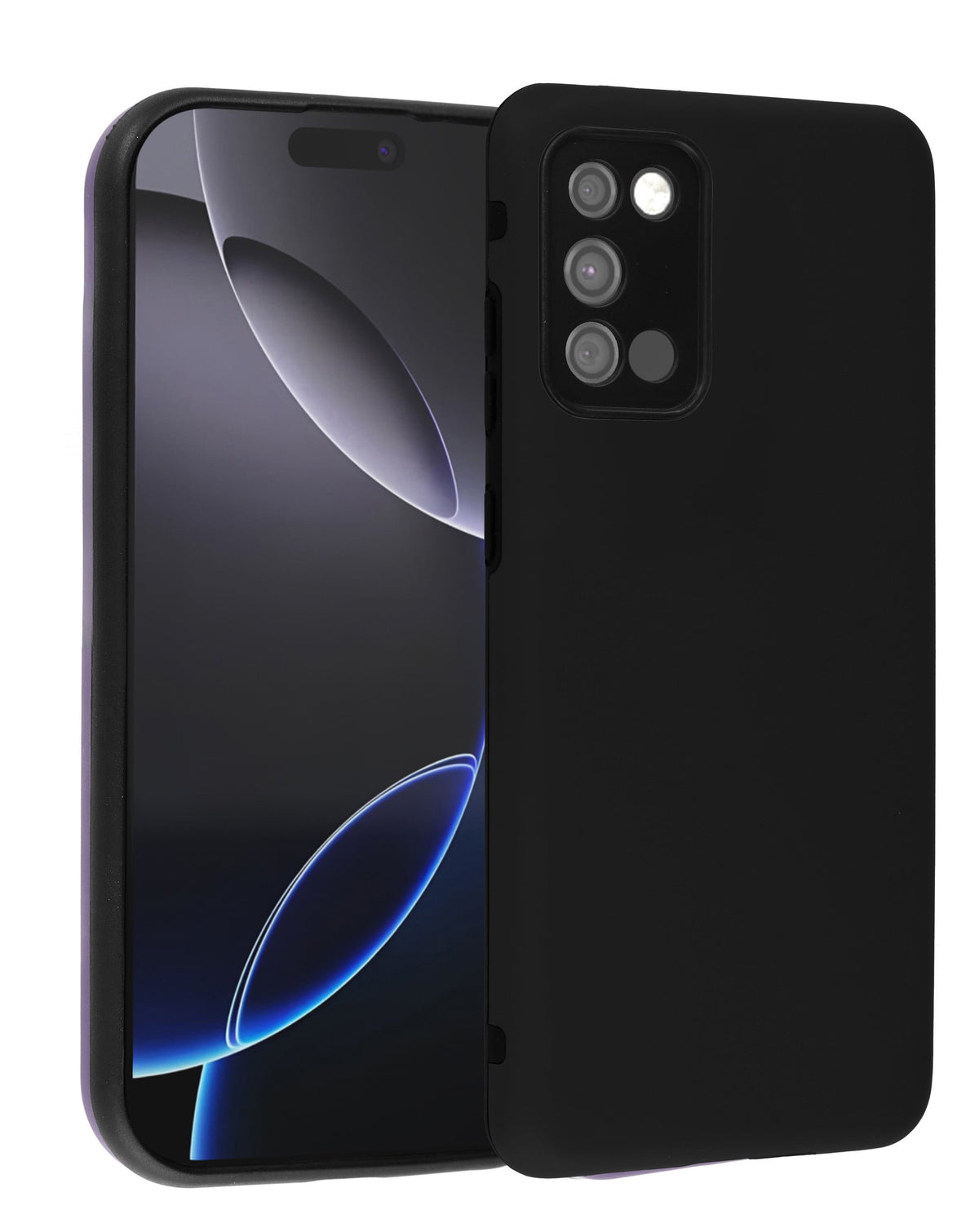 Soft Silicone Case for Galaxy A03S — Black