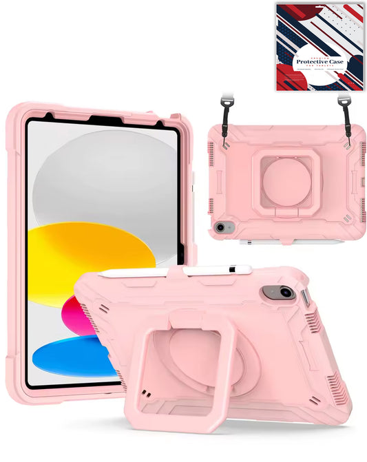 Kickstand Full-Body Case for iPad Air 11 2024 / 2025 / 2026 / Air 4 / Air 5 / Pro 11 (All Models) — Rose Gold