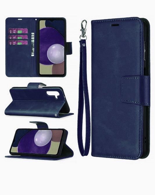 Wallet Leather Case for Galaxy A13 — Blue