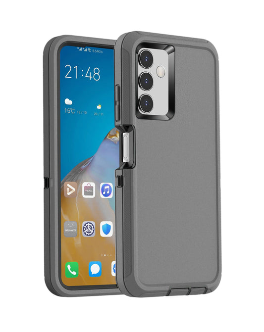 Heavy-Duty Shockproof Case for Galaxy A13 — Dark Gray & Black