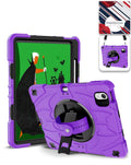 Heavy-Duty Shockproof Kickstand Case for iPad Air 13 2024 / 2025 / 2026 — Purple