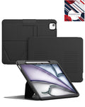 Magnetic Heavy-Duty Shockproof Kickstand Case for iPad Air 13 2024 / Pro 12.9 3rd / 4th / 5th / 6th — Black
