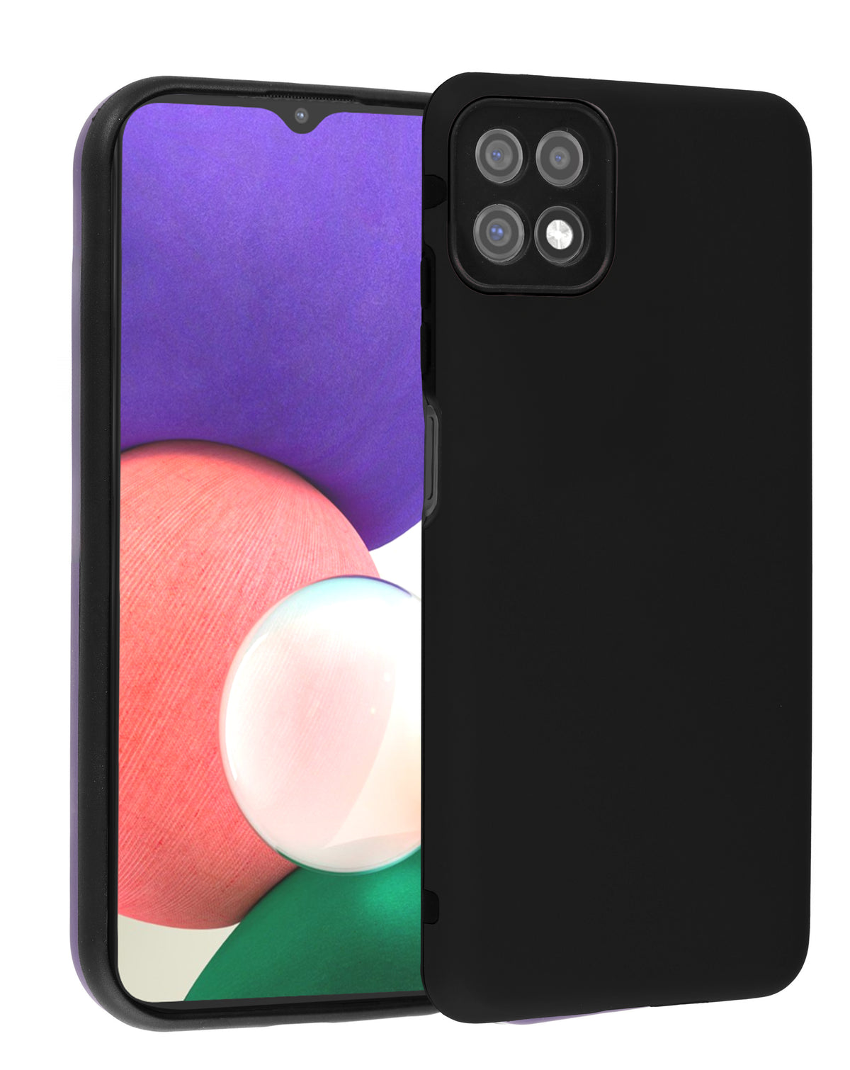 Soft Silicone Case for Galaxy A22 5G — Black