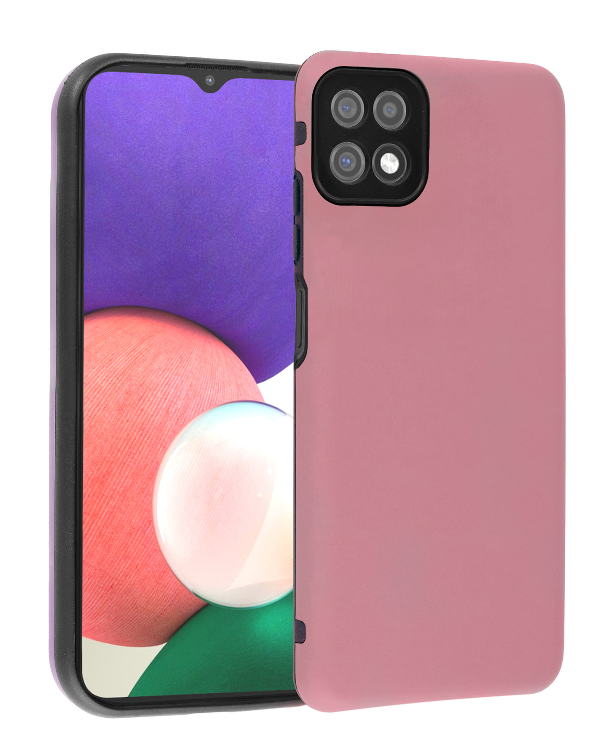 Soft Silicone Case for Galaxy A22 5G — Light Pink