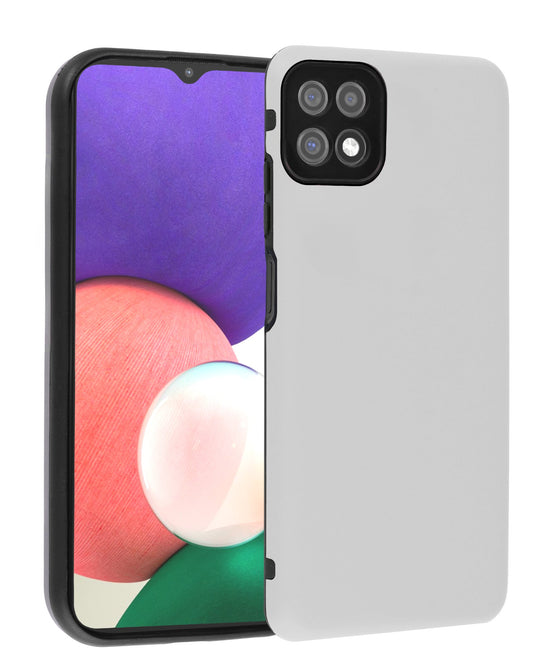 Soft Silicone Case for Galaxy A22 5G — White