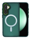Magnetic Wireless-Charging Compatible Case for Galaxy A27 — Dark Green