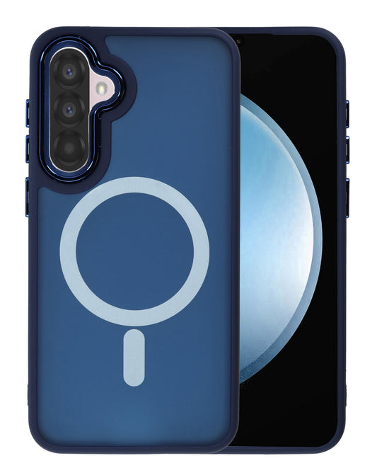 Magnetic Wireless-Charging Compatible Case for Galaxy A27 — Navy Blue