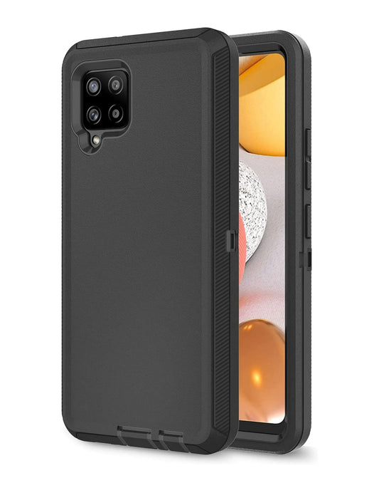 Heavy-Duty Shockproof Case for Galaxy A42 — Black