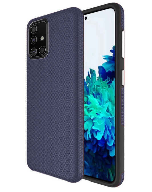 Heavy-Duty Shockproof Case for Galaxy A51 — Navy Blue