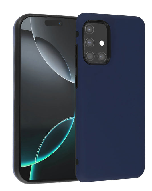 Soft Silicone Case for Galaxy A71 4G — Navy Blue