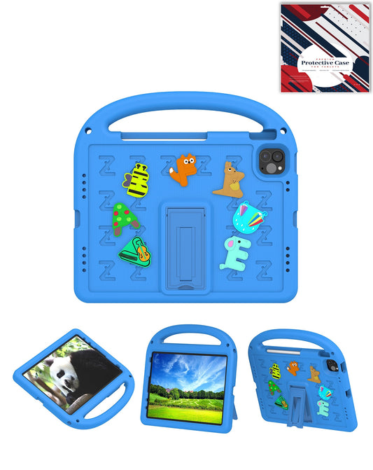 Heavy-Duty Shockproof Case for iPad Air 4 / Air 5 / Air 6 — Blue