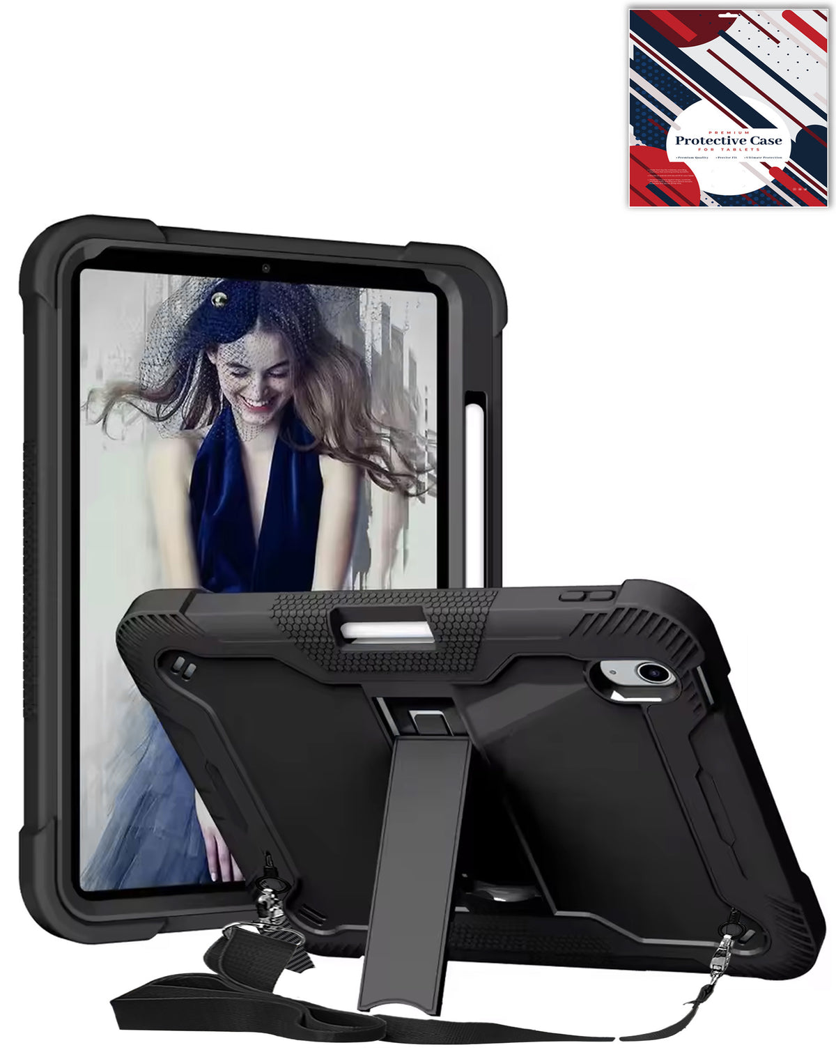 Kickstand Case for iPad Air 4 / Air 5 / Pro 11 1st / 2nd / 3rd / 4th — Black