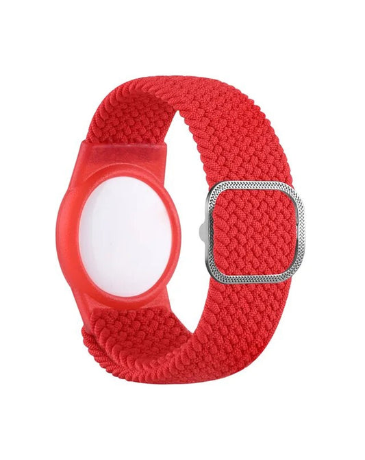 Airtag Wristband Nylon Watch Band - Red