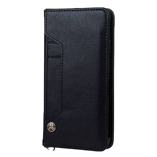 Wallet Leather Case for Galaxy A20E — Black