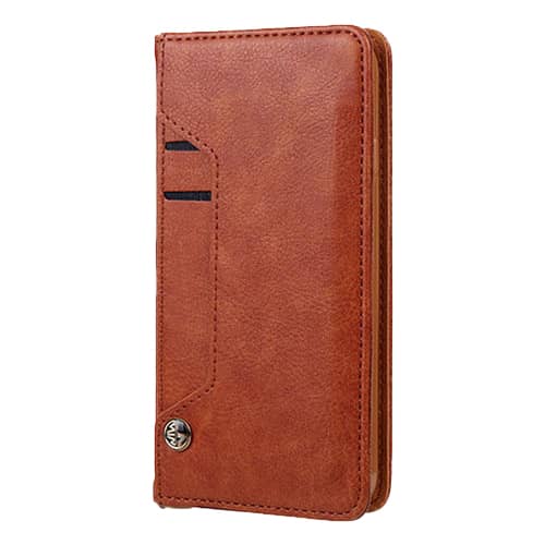 Wallet Leather Case for Galaxy A20E — Brown