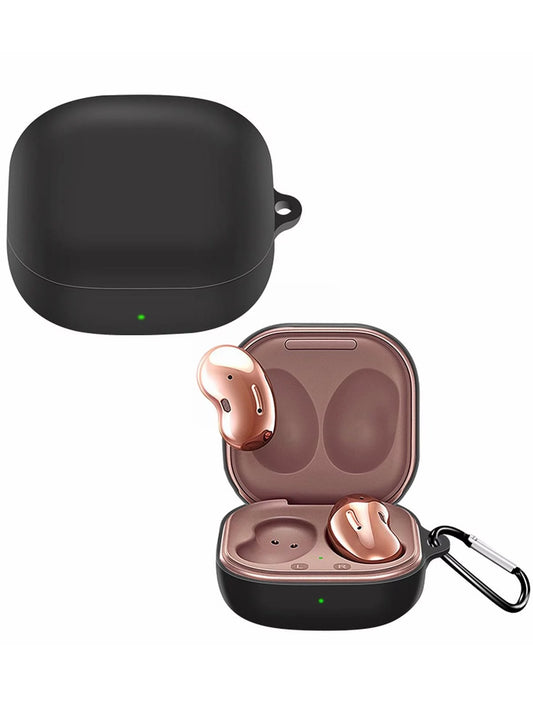 Soft Silicone Case for Galaxy Buds Pro / Buds 2 Pro / Buds 2 / Buds FE / Buds Live — Black
