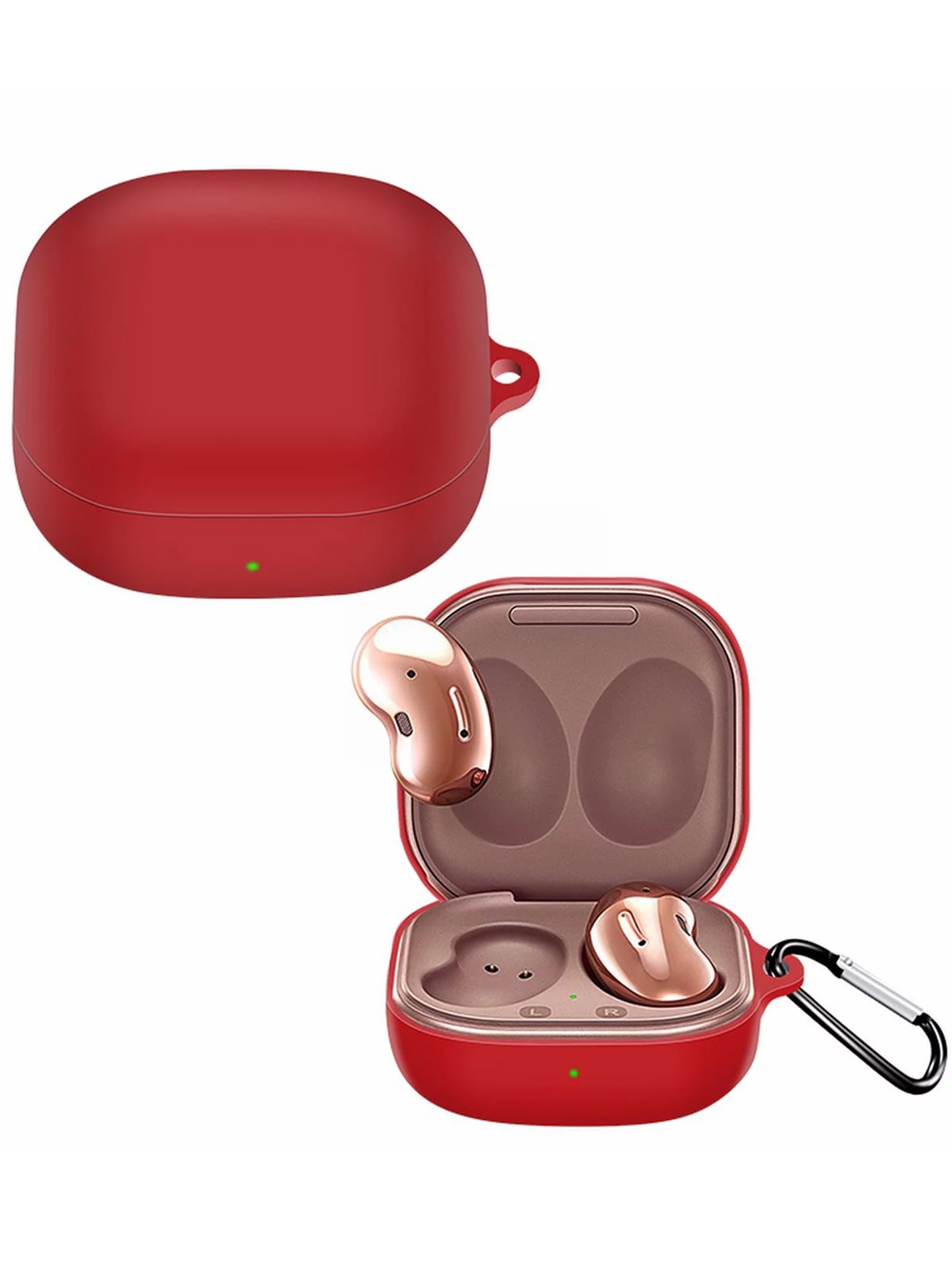 Soft Silicone Case for Galaxy Buds Pro / Buds 2 Pro / Buds 2 / Buds FE / Buds Live — Red