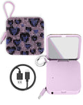 Bytech Whimsy Bling Power Bank — 4000 mAh, Light Purple