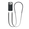 Lanyard Crossbody For Phone Case / Adjustable Neck Hanging - Black — 3.6ft