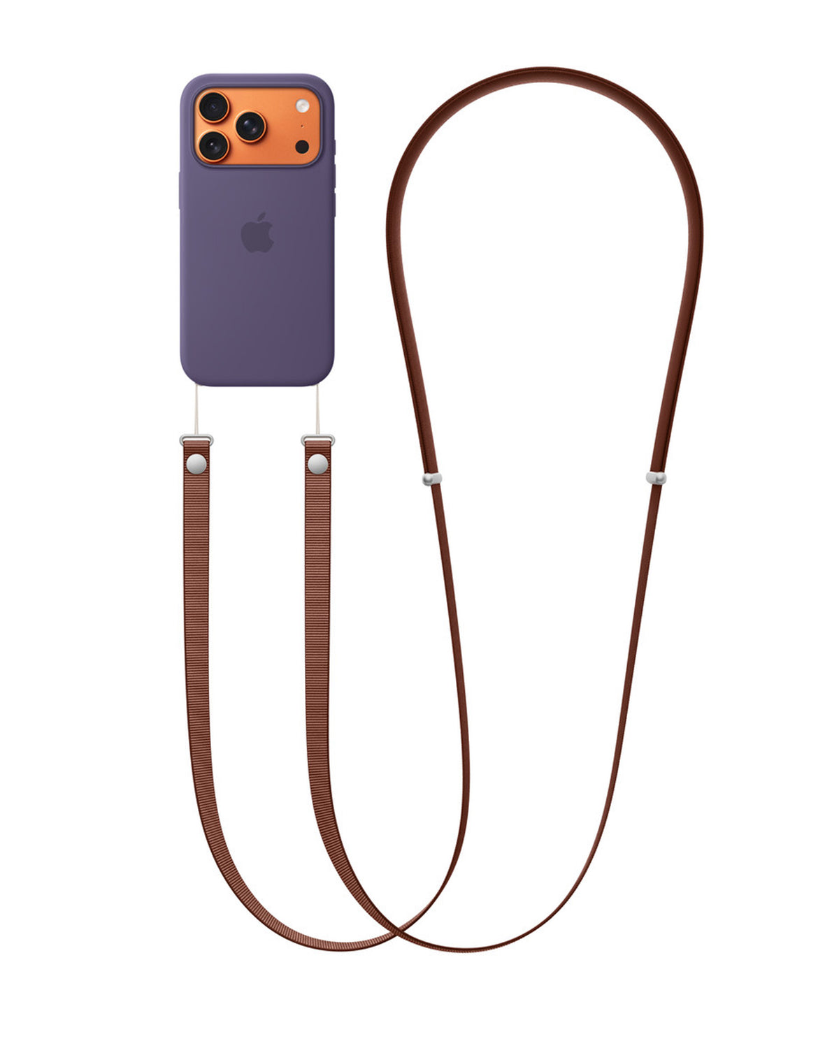Lanyard Crossbody For Phone Case / Adjustable Neck Hanging — 3.6ft, Burgundy