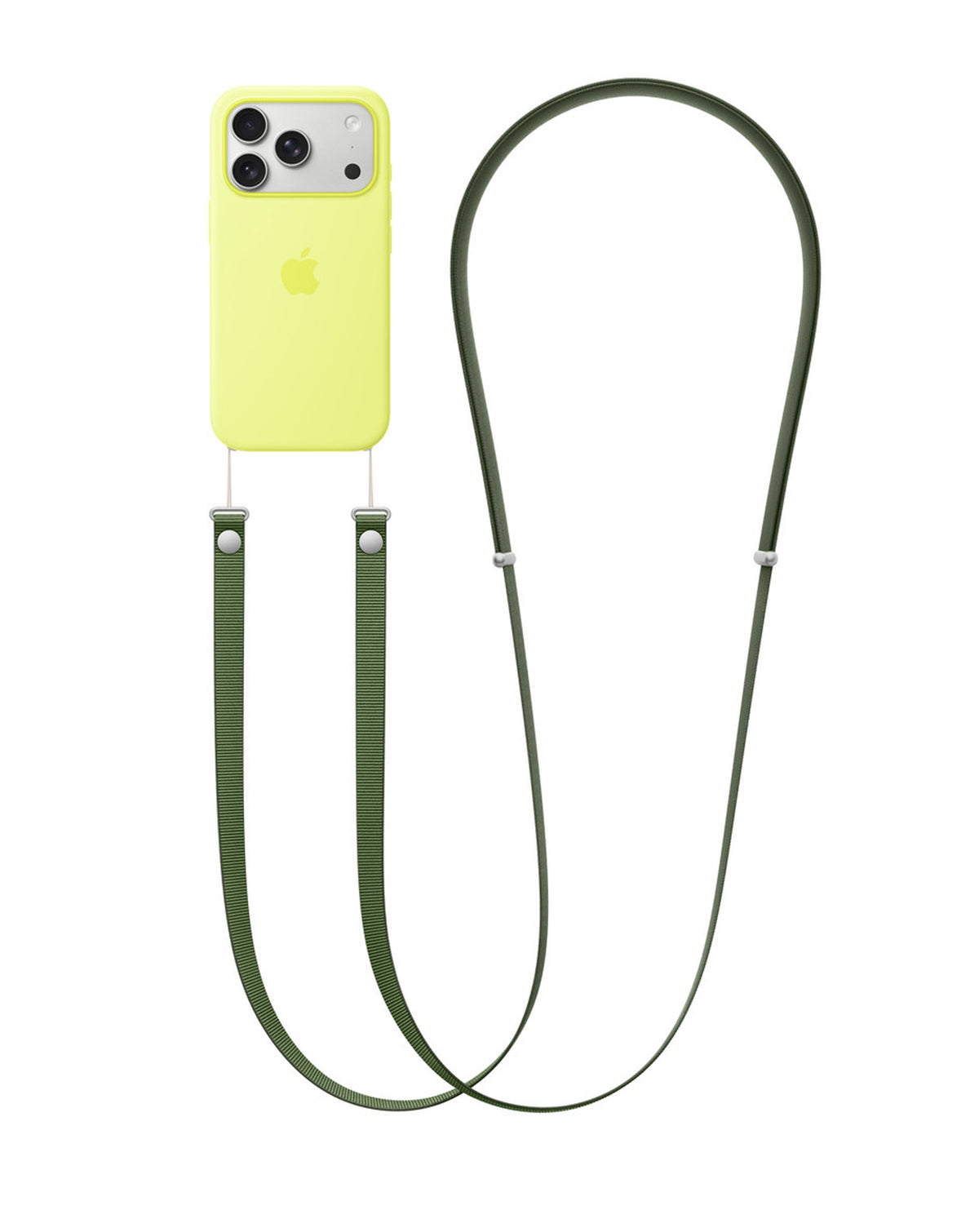 Lanyard Crossbody For Phone Case / Adjustable Neck Hanging - Dark Green — 3.6ft
