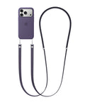 Lanyard Crossbody For Phone Case / Adjustable Neck Hanging - Dark Purple — 3.6ft
