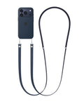 Lanyard Crossbody For Phone Case / Adjustable Neck Hanging - Navy — 3.6ft