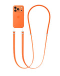 Lanyard Crossbody For Phone Case / Adjustable Neck Hanging - Orange — 3.6ft