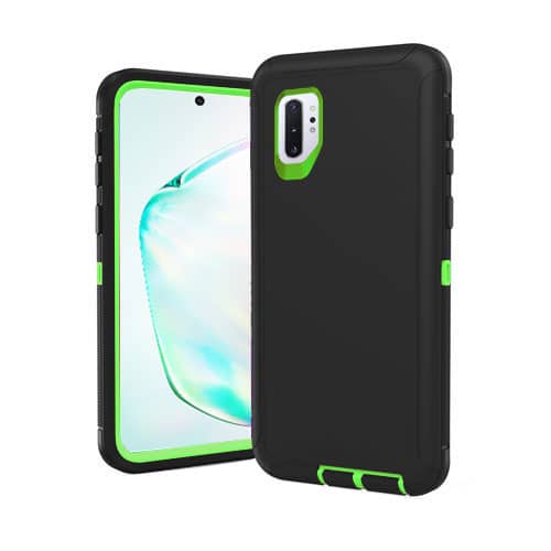 Heavy-Duty Shockproof Case for Galaxy Note 10 — Black & Green