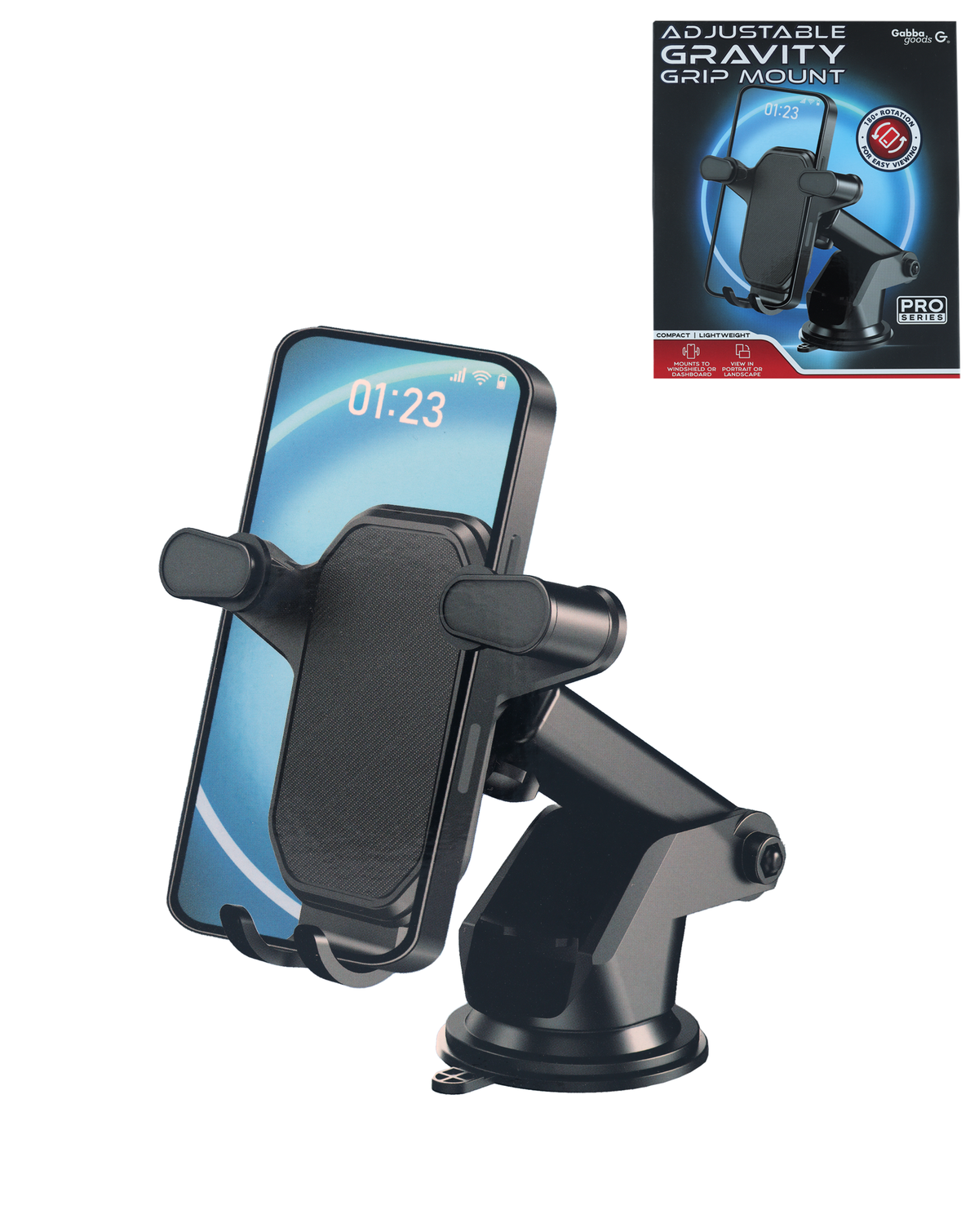 Gravity Grip Pro Mount — Black