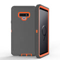 Heavy-Duty Shockproof Case for Galaxy Note 9 — Dark Gray & Orange