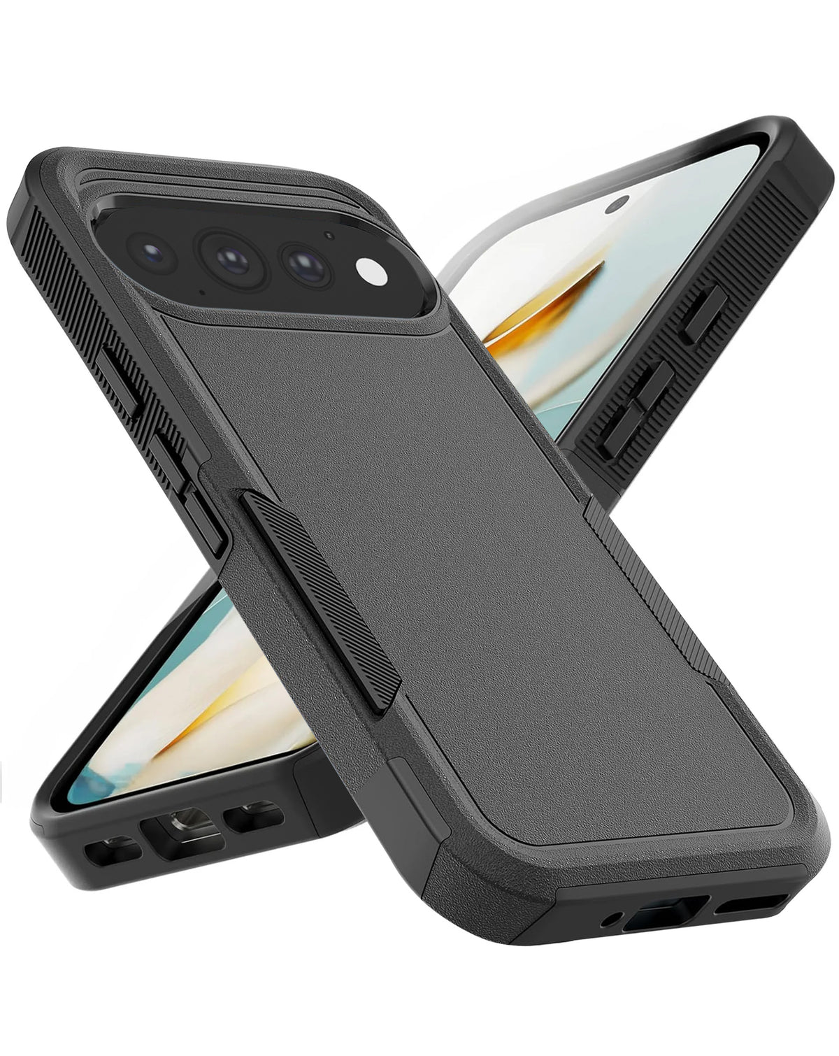 Heavy-Duty Shockproof Case for Google Pixel 9 / 10 / 11 / 9 Pro / 10 Pro / 11 Pro — Black