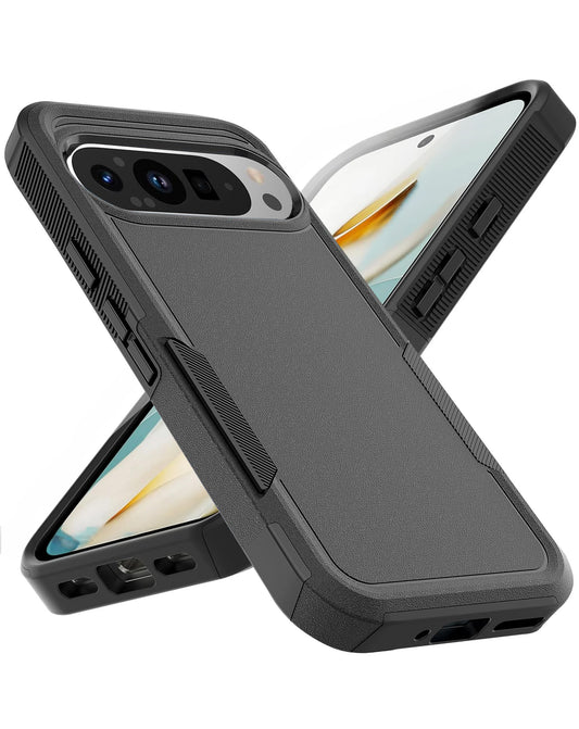 Heavy-Duty Shockproof Case for Google Pixel 9 Pro — Black