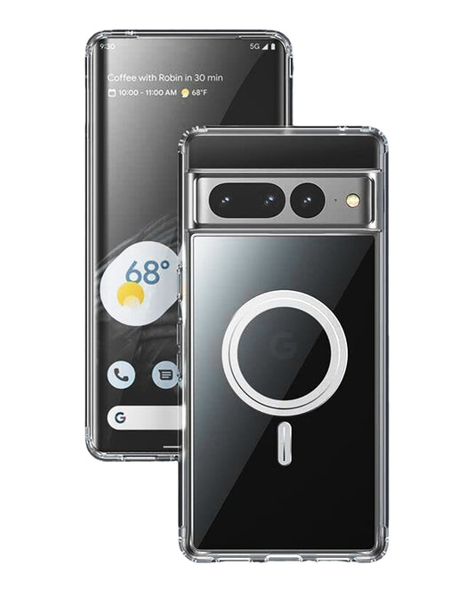 Crystal Clear Wireless-Charging Compatible Case for Google Pixel 7 Pro — Clear