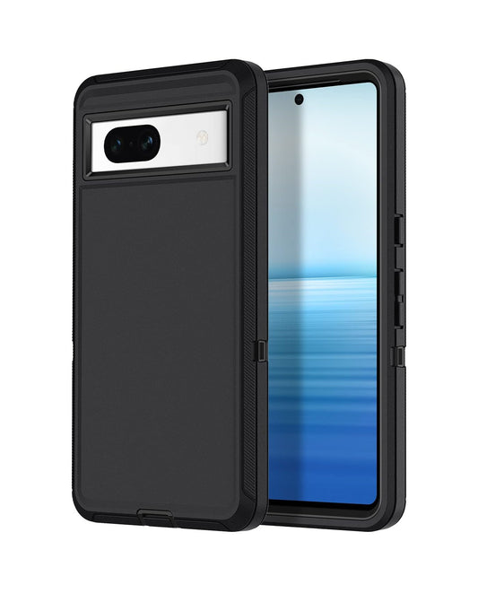 Heavy-Duty Shockproof Case for Google Pixel 8A — Black