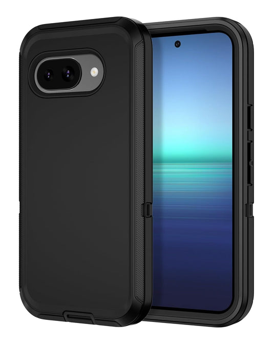 Heavy-Duty Shockproof Case for Google Pixel 9A — Black