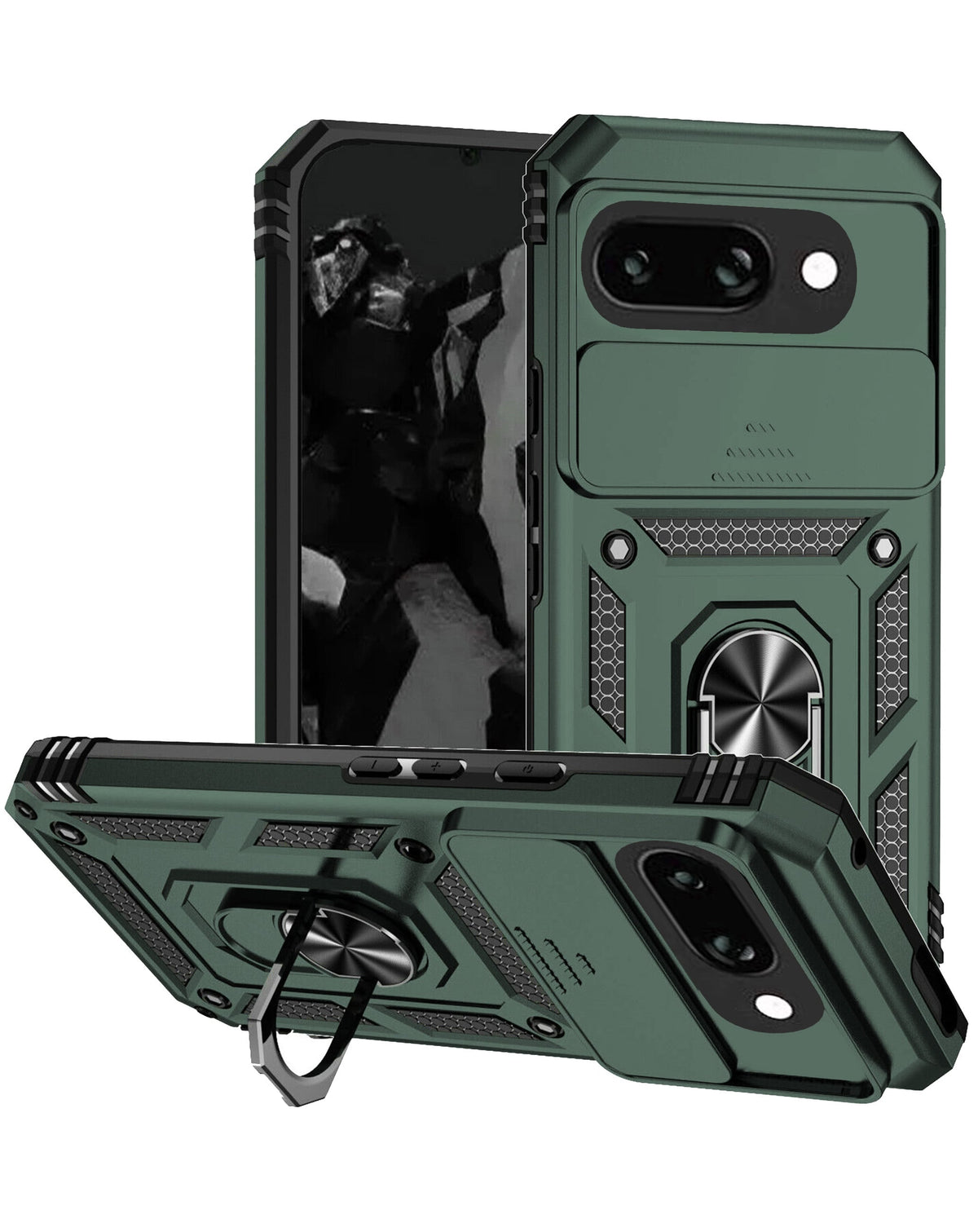 Heavy-Duty Shockproof Camera-Protecting Case for Google Pixel 9A