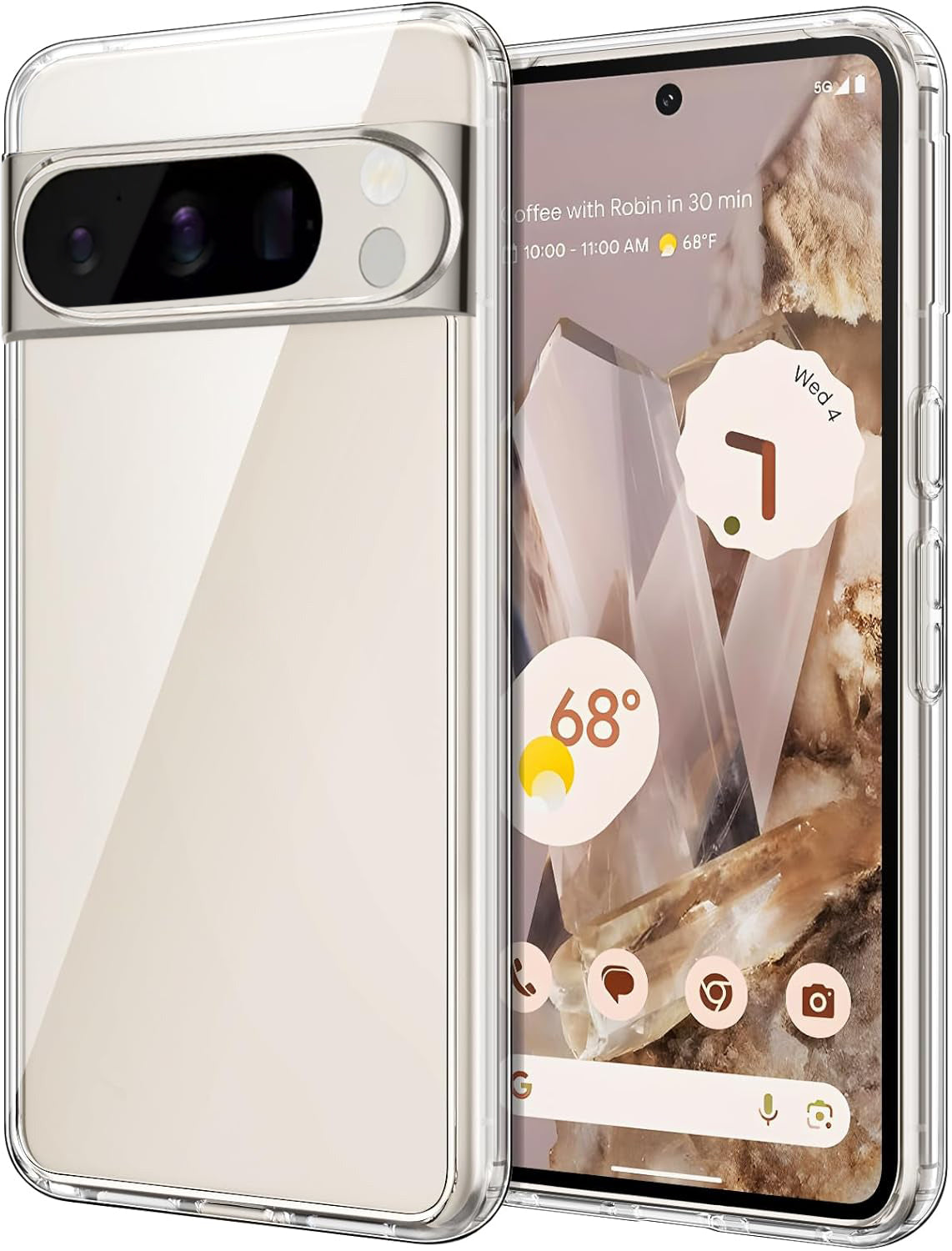 Crystal Clear Case for Google Pixel 9 Pro — Clear