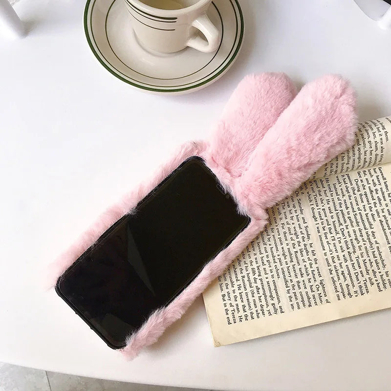 The Bunny — Plush Rabbit Fur Case