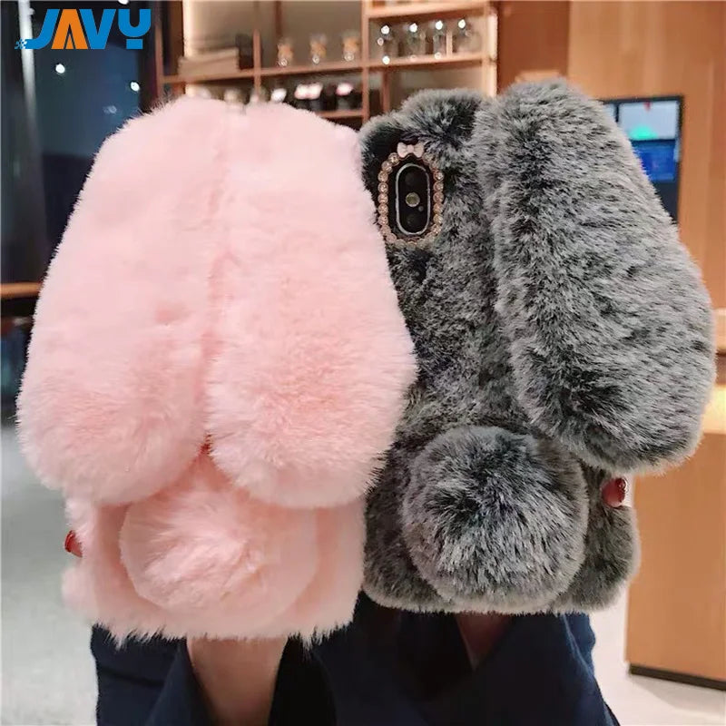 The Bunny — Plush Rabbit Fur Case
