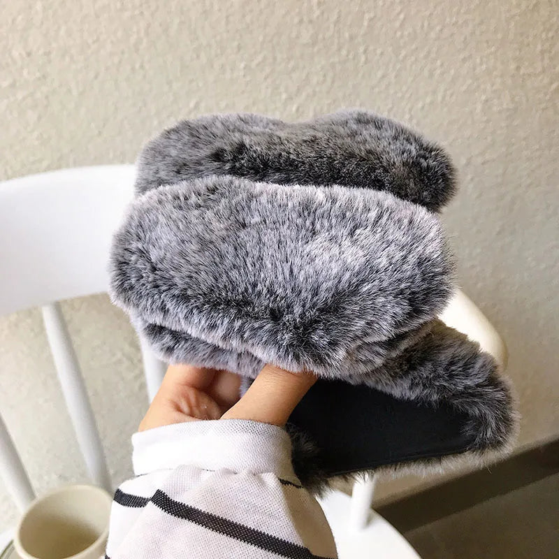 The Bunny — Plush Rabbit Fur Case