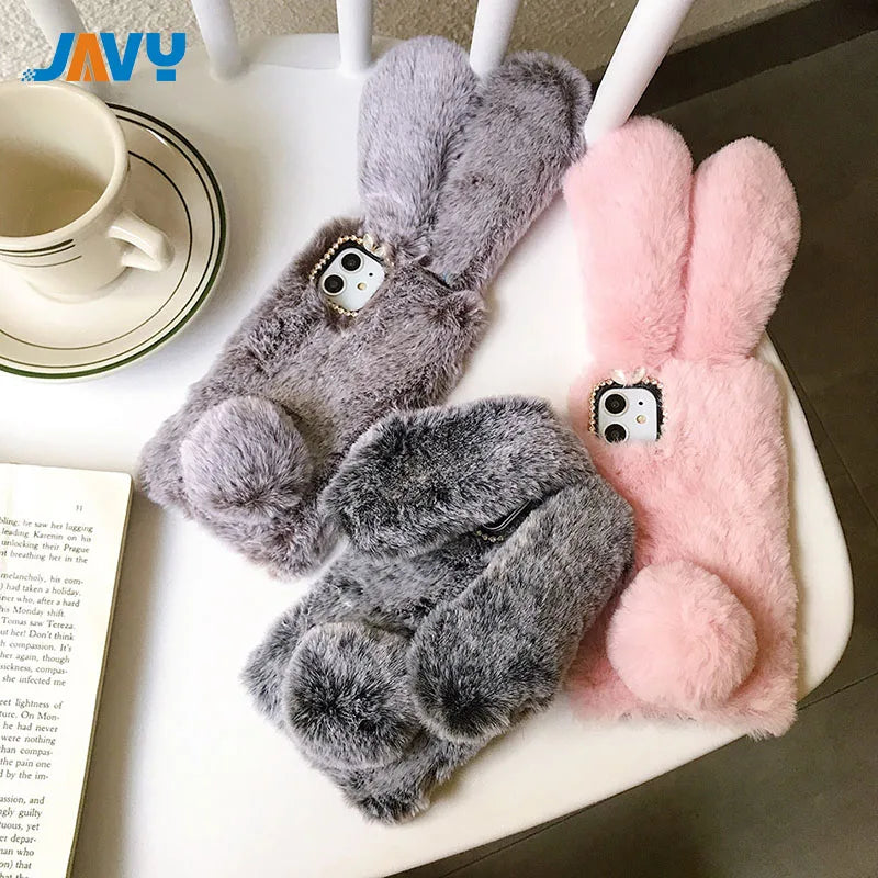 The Bunny — Plush Rabbit Fur Case