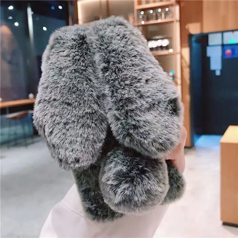 The Bunny — Plush Rabbit Fur Case
