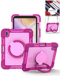 Heavy-Duty Shockproof Kickstand Case for iPad 10 2022 10.9 — Hot Pink